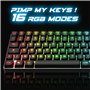 Spirit Of Gamer | Clavier Gamer sans Fil & Bluetooth RGB | Clavier TKL AZERTY Compact 65% | Touches Semi-Mécanique Rétroéclairé