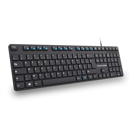 AD ADVANCE Workmate : Clavier Filaire AZERTY 105 Touches/Touches silencieuses/Hauteur réglable/Cable USB 1