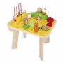 Janod - Table d'Activités en Bois Thème Ferme - 8 Activités pour Enfants - Hauteur Plateau 32cm - Jouet d'Éveil - Développement