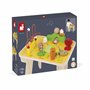 Janod - Table d'Activités en Bois Thème Ferme - 8 Activités pour Enfants - Hauteur Plateau 32cm - Jouet d'Éveil - Développement