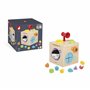 Janod - Cube de Motricité & de Manipulation - Jeu d'Eveil Sensoriel - Boite Sensorielle - Cube d'Activités - 12 Accessoires - Ap