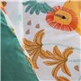 Parure de lit 140x200 cm Enfant - Housse de Couette 140x200 cm + 1 Taie d'oreiller 63x63 cm Motif imprimé Lion Jaune et Vert – S