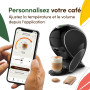 Dolce Gusto NEO Coffee Machine by Krups, Machine à café + 3 boites de dosettes compostables (Espresso, Lungo, Cappuccino), Cafet