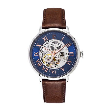 Pierre Lannier Homme Analogique Automatique Montre avec Bracelet en Cuir 322B164