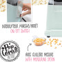 ScrapCooking - Pop Corn Factory - Machine à Popcorn Électrique - Prêt en 1 min 30 - Sans Huile ou Matières Grasses - Appareil Ré