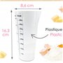 ScrapCooking - Verre Doseur 500 ml - Verre Mesureur Gradué Pâtisserie - En Plastique - Pichet Gobelet Doseur Transparent - 5290