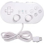 Straße Game Manette Classic Pro Blanche pour Nintendo Wii/Wii U – Style Rétro – Compatible Jeux Console Virtuelle et WiiWare – C