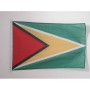 AZ FLAG - Drapeau Guyana - 45x30 cm - Pavillon Nautique Guyanien Spécial Bateau Et Extérieur en Maille Bloquée avec Anneaux Plas
