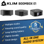 KLIM Boombox E1 + Poste Radio CD Portable + Extra Bass avec Subwoofer + Radio FM, CD, Bluetooth, USB, Bluetooth, MP3 + Mode Fila