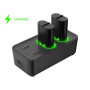 Subsonic – Chargeur, pack de 2 batteries pour manette Xbox serie X/Xbox Serie S/Xbox One livré avec un cable usb pour console Xb