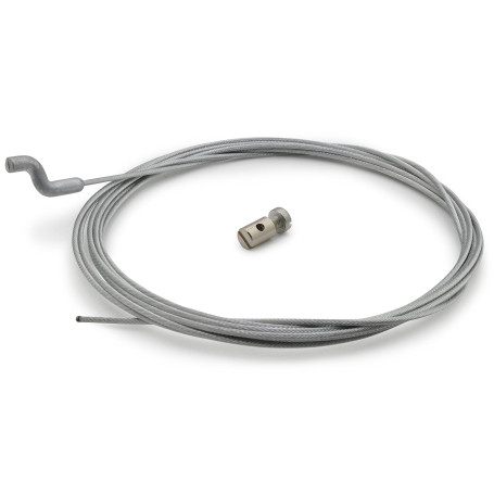 Easyboost Câble de Gaz Souple Ø1.5mm avec Embout Z et Serre Câble Longueur 2.5m Accélérateur Carburateur Poignée Réparation pour