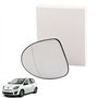 Glace de Rétroviseur Extérieure AVANT GAUCHE (Dégivrante) avec Support compatible pour Twingo 2 Thalia et Symbol 7701067336