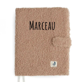 Ma Fabrique Perso - Protège carnet de santé bouclettes Biscuit - Personnalisable