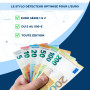 Lot de 3 stylos détecteur de faux billets spécial Euro - Tout nouveau modèle dédié à l'euro pour encore plus d'efficacité. Détec