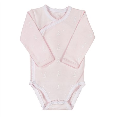 Sophie la Girafe - Body Bébé Croisée - Fille - 0 mois - Rose