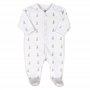 Sophie la Girafe - Pyjama Bébé - Grenouillère - Ouverture en Y à l'avant - Coton - Mixte Garçon et Fille - 3 Mois - Blanc