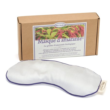 MILLE OREILLERS Masque d'Amarante ® bio - 10 x 20 cm - Décongestionnant pour les yeux