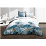 Le linge de Jules Housse de Couette 240x260 + 2 taies - Pur Coton 57 Fils - Ginko Bleu