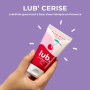 Passage du désir | Lubrifiant intime gourmand aromatisé à base d'eau | Lub gourmand compatible préservatifs (Cerise)
