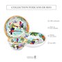 Les Jardins de la Comtesse - Grand Saladier en Mélamine Pure – Toucans de Rio - 4L / Ø 31 cm – Multicolore - Service de Table de