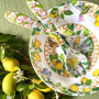 Les Jardins de la Comtesse - Grand Saladier en Mélamine - Capri - 4L / Ø 31 cm - Citrons jaunes - Service de Table de la Vaissel