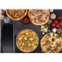 LITTLE BALANCE 8859 My Easy Pizza, Four à Pizzas, Pierre à Pizza Ø 30 cm amovible, Réglable juqu'à 400°C en 4 minutes, Minuteur