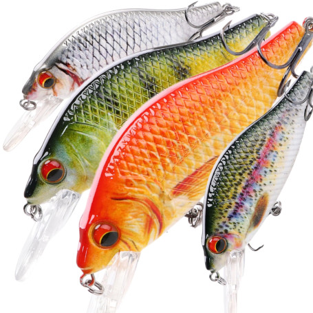 Leurre Jerkbait 7cm 11g – Pêche Carnassier Eau Douce – Flottant & Réaliste – Idéal Brochet
