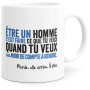 Luigi Collection Mug Humour Etre un Homme Tasse Message drôle. Idée Cadeau Original pour Amis Couple Amoureux Collègue Frère Sœu