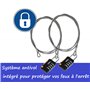 Inclus cablettes Antivol