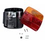 Rebadis Lot 2 Feux arrière de remorque Gauche/Droit, Livré AVEC ampoule et vis, feu rouge orange 4 fonctions