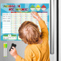 MARKETIFAR Tableau Recompense Enfant - 3 Feutres et Brosse Inclus - Tableau Magnétique de Motivation pour Bon Comportement avec 