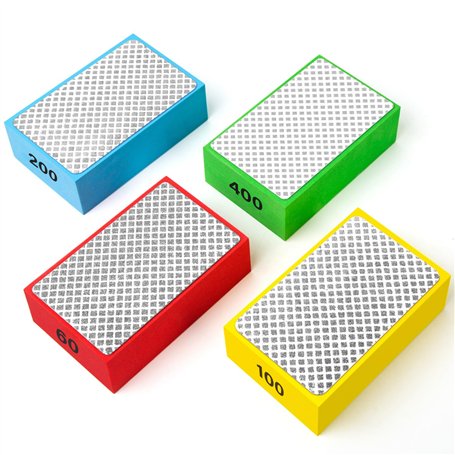 Poncage Carrelage Eponge A Poncer Lot de 4 Cales à Poncer ✮Marque Francaise✮ Polissage Éponge Abrasive - Cale A Poncer Diamant C