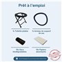 Habeygard Toilette Portable WC Pliable Adulte et Enfant Pratique en intérieur/extérieur, hygiénique et siège Confortable, Chaise