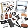 Kit/Set/Coffret d'entretien et de soin pour barbe avec Soin de barbier | Cosmetique Made in France ✮ BARBER TOOLS ✮