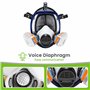 AirGearPro G-750 Masque de Protection Respiratoire Intégral avec Filtres A1P2 | Masque à gaz Anti-poussière pour Peinture, Pulvé
