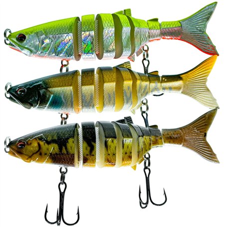 Pack Leurre pour la pêche du carnassier Efficace et REDOUTABLE [+ DE Haute QUALITÉ] Poisson Nageur