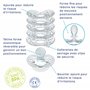 CLIPP - Kit Clipp, Tétine de Sevrage Étoile - 5 Collerettes pour Arrêt Progressif - Sevrage de la Tétine par Paliers, Facile et 