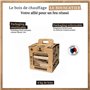 Le Bouscatier Bois de Chauffage pour cheminée poêle Four Pizza cuisinières Barbecue Charbon et brasero. 20L Bois séché hêtre chê