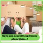 Étiquettes Expédition déménagement Autocollants préimprimées 16 models avec code couleur adhésives | fragile attention pour car