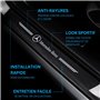 ODOKIT Seuil De Protection Fibre De Carbone Noir - Compatible avec Mercedes Classe A B C E GLA GLC - Accessoires 4 Pièces - Faci