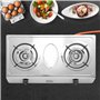 NJ-200SD Réchaud a Gaz Intérieur - 2 Feux Plaque de Cuisson Portable GPL 8.8kW