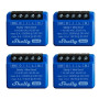 Shelly 1 Mini Gen 3 | Lot de 4 | Relais Smart Switch WiFi & Bluetooth 1 canal 8 A | Domotique | Compatible avec Alexa et Google