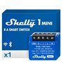 Shelly 1 Mini Gen 3 | Lot de 4 | Relais Smart Switch WiFi & Bluetooth 1 canal 8 A | Domotique | Compatible avec Alexa et Google 