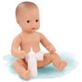 Götz 0754010 Poupée Nouveau-né Aquini Boy - Poupée de Bain de 33 cm de Haut avec Yeux Marron Peints et sans Cheveux - bébé de Ba