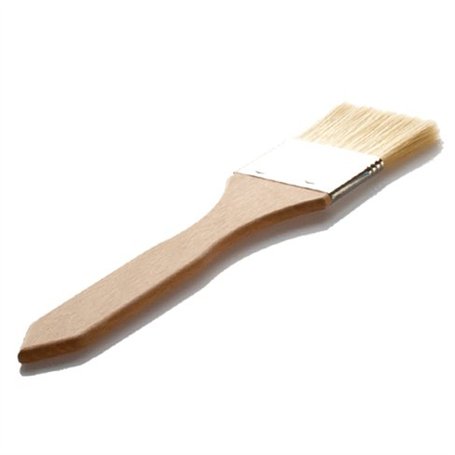 Lares Pinceau de cuisine en bois de hêtre - Idéal pour graisser et glacer - Largeur de la brosse : 5 cm - Fabriqué en Allemagne