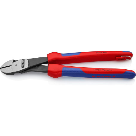Knipex Pince coupante de côté à forte démultiplication noire atramentisée