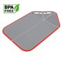 Westmark 62192270 Planche à découper pliable en plastique 3 en 1 Gris/rouge