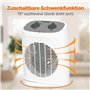 Bomann® Radiateur soufflant avec fonction ventilateur, chauffage électrique avec thermostat réglable en continu et 2 niveaux de