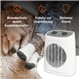 Bomann® Radiateur soufflant avec fonction ventilateur, chauffage électrique avec thermostat réglable en continu et 2 niveaux de