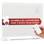 ProfiCare® Chauffage électrique avec façade en verre|Radiateur mobile également adapté au montage mural | Chauffage par convecte